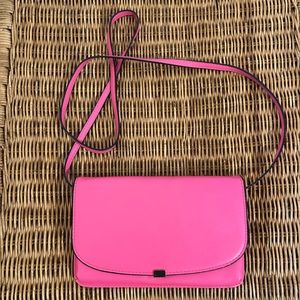 Hot Pink Shoulder Crossbody Bag